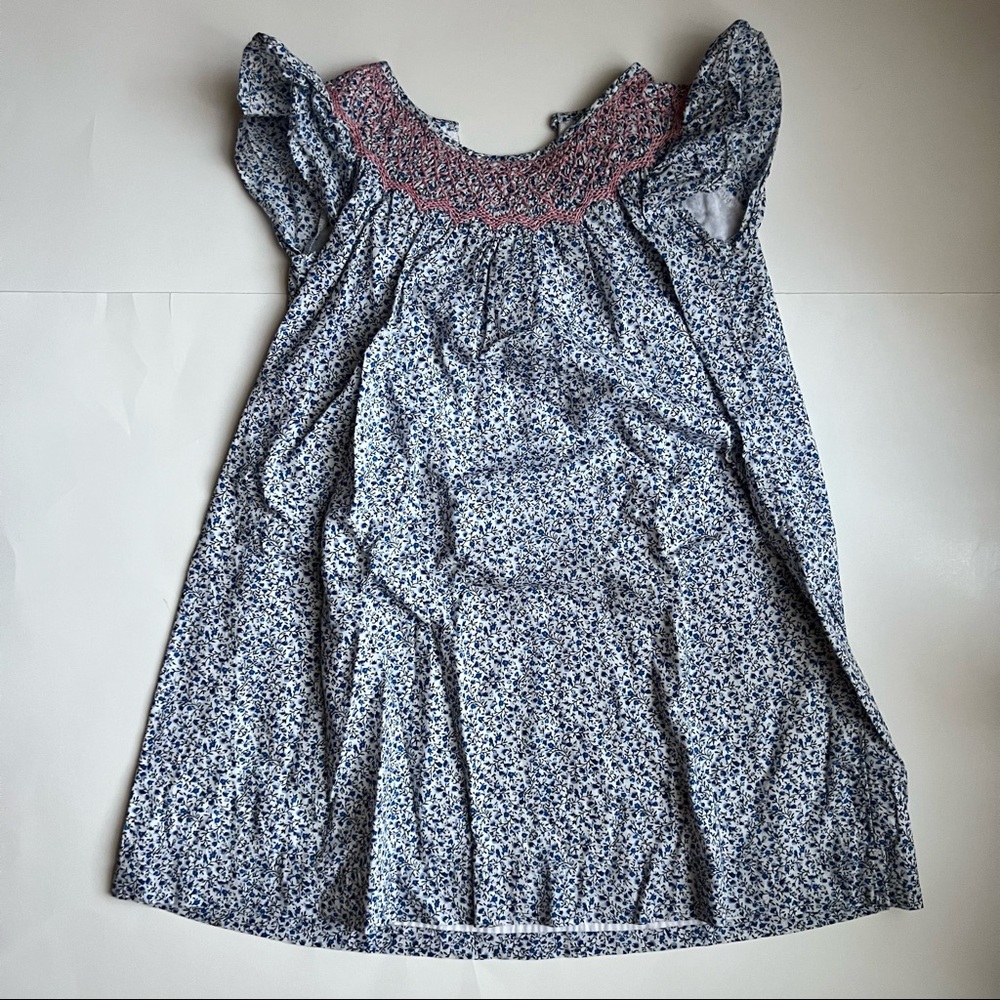 Ruby & Bloom Girls Blue Flower Dress - Size 5 (Used)